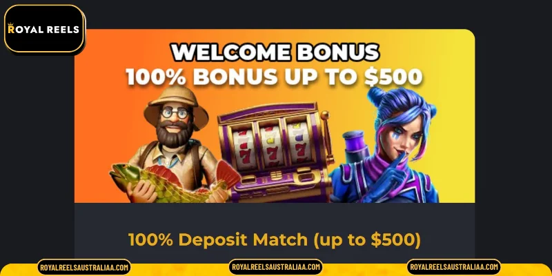 100% Welcome Match up to $500