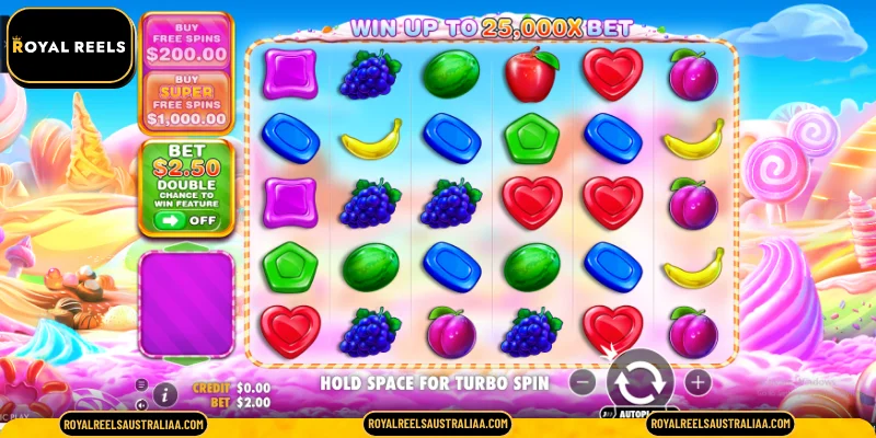 Detailed Gameplay of Sweet Bonanza 1000 at Royal Reels